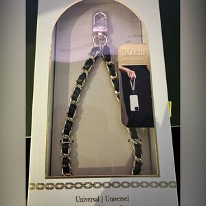 Universal Black and Silver Chain Strap
